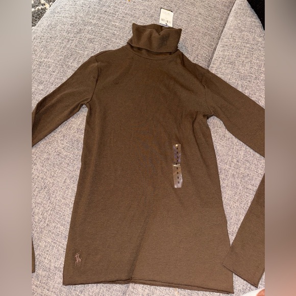 Brown Turtleneck Ralph Lauren Top - Picture 1 of 3
